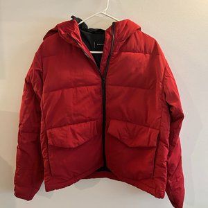 Everlane Red Puffer Jacket